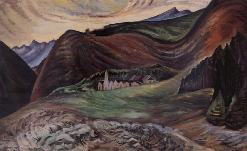 Emily Carr Village in the hills china oil painting image